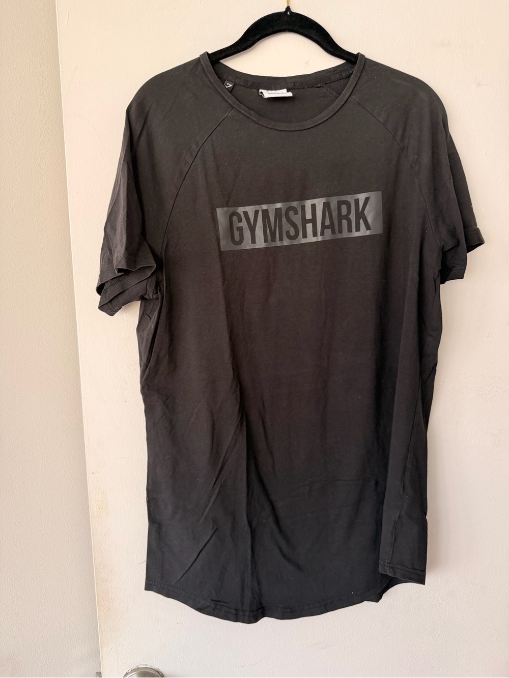 Gymshark Black Short Sleeve Logo Tee